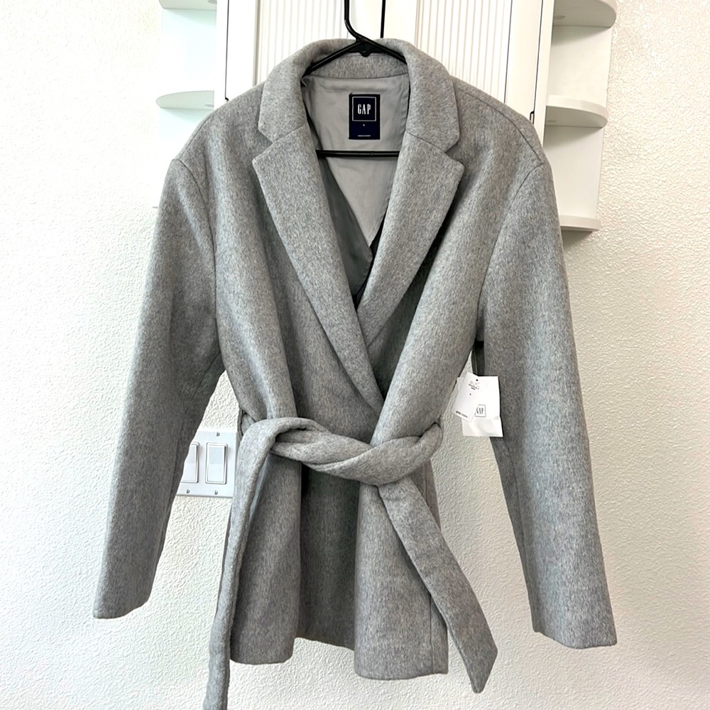 NWT Gap Belted Peacoat